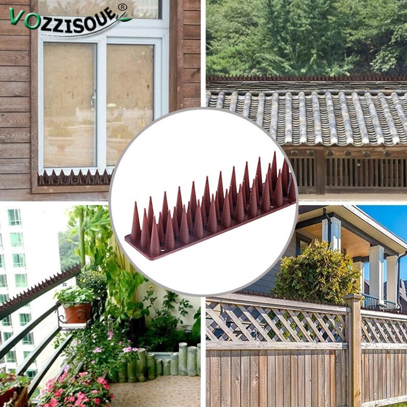 Vânzare fierbinte 5,1 m sau 10,3 m din plastic anti-păsări țepi împotriva păsărilor grădină decor în aer liber sperie pisica anti porumbei respingător animale