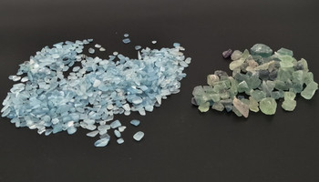 800g Смесен цветен лечебен камък Чакъл скала Кварцов минерален образец Натрошени чипове, натрошени неправилни за декорация на дома