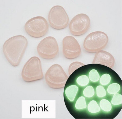 200/300/500 vnt. Sodo švytėjimas tamsoje Šviečiantys akmenukai takams Augalai Akvariumo dekoras Švytintys akmenys Sodo apdaila