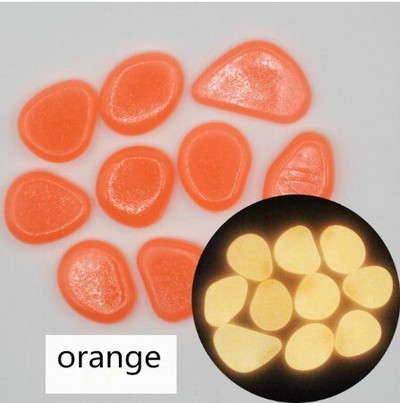 200/300/500 vnt. Sodo švytėjimas tamsoje Šviečiantys akmenukai takams Augalai Akvariumo dekoras Švytintys akmenys Sodo apdaila