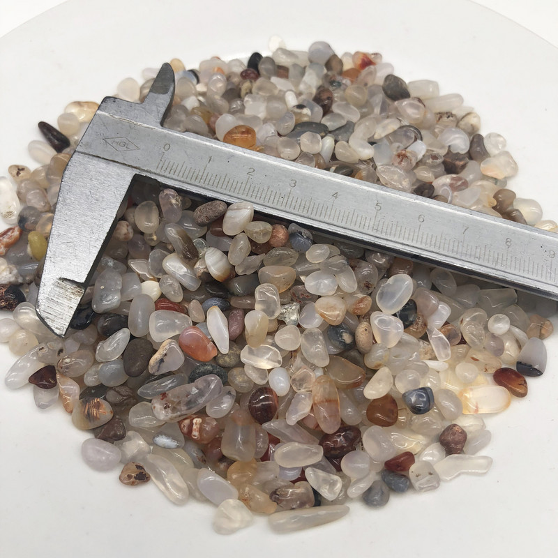 200G prírodný biely achát, štrk, krištáľ, záhradná dekorácia, nepravidelný akváriový liečivý energetický kameň