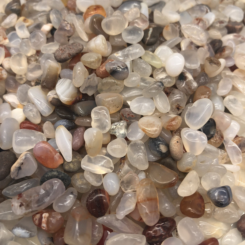 200G prírodný biely achát, štrk, krištáľ, záhradná dekorácia, nepravidelný akváriový liečivý energetický kameň