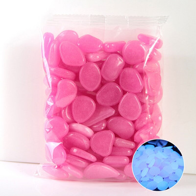 100/50 ks svietiace dlažobné kocky umelé kamienky žiariace v tme záhradné akvárium dekorácia domáce dekorácie