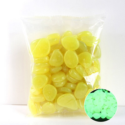 100/50 ks svietiace dlažobné kocky umelé kamienky žiariace v tme záhradné akvárium dekorácia domáce dekorácie