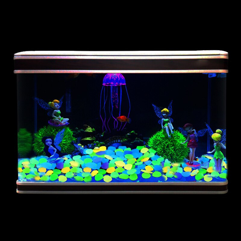 100/50 ks svietiace dlažobné kocky umelé kamienky žiariace v tme záhradné akvárium dekorácia domáce dekorácie