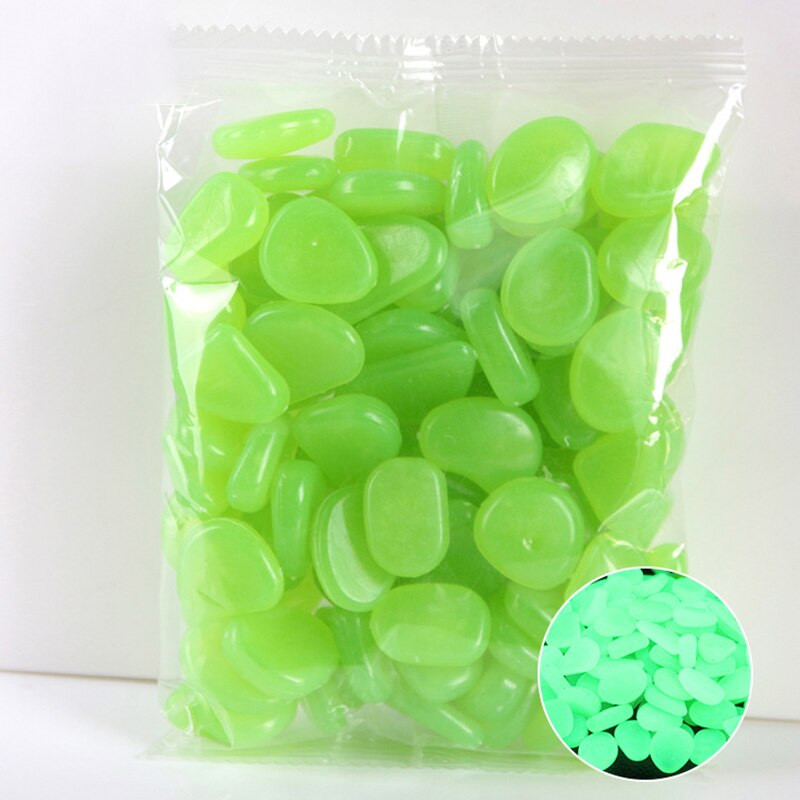 100/50 ks svietiace dlažobné kocky umelé kamienky žiariace v tme záhradné akvárium dekorácia domáce dekorácie