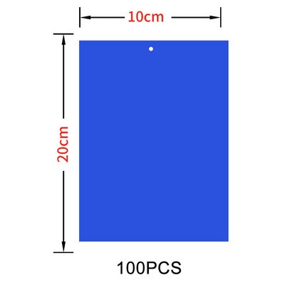 30-100 vnt Dviejų veidų pastos vabzdžių gaudyklė Dvipusiai lipdukai nuo vabzdžių lipdukai klijuoti lentos lipni spąstai Lipni vabzdžių gaudyklė