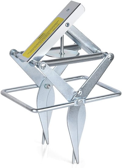 Dugattyús vakondcsapda Gopher Trap Újrafelhasználható Gyors és tiszta ölő egércsapda Alvanizált acél vakondcsapda Nyúlcsapda, 1 ollós csapda