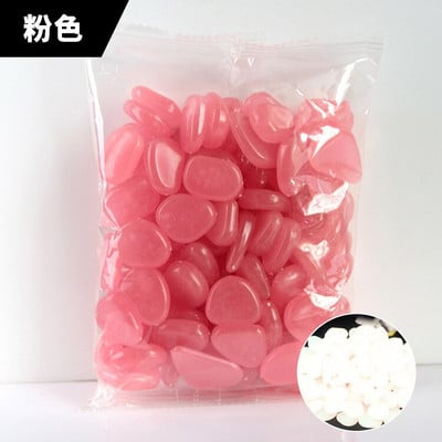 50/100 buc Pietre strălucitoare de grădină Pietre strălucitoare Pietre pentru alei Alee de grădină Patio Peluză Decor de curte Pietre luminoase