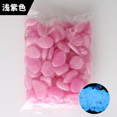 50/100 buc Pietre strălucitoare de grădină Pietre strălucitoare Pietre pentru alei Alee de grădină Patio Peluză Decor de curte Pietre luminoase