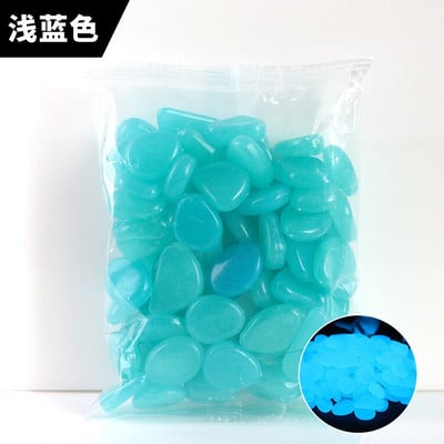 50/100 buc Pietre strălucitoare de grădină Pietre strălucitoare Pietre pentru alei Alee de grădină Patio Peluză Decor de curte Pietre luminoase