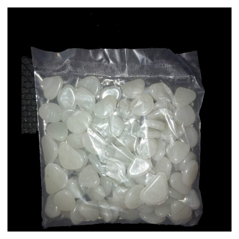 100 ks záhradných potrieb, kameňov, ktoré svietia v tme, svetiel, kamienkov, kameňov na chodníky, dekorácií do akvária.