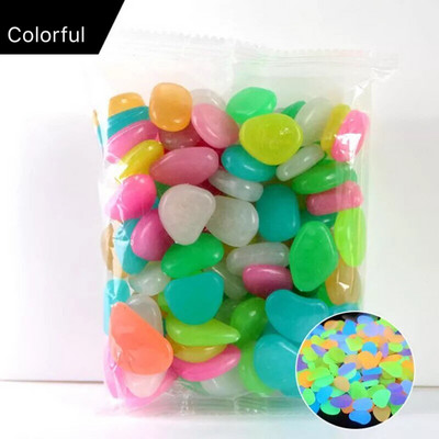 100/200 vnt. Šviečiantys tamsoje Šviečiantys akmenys uolos sodo akmenukai sodo takams takas terasa sodo kiemo žuvų rezervuaro apdaila