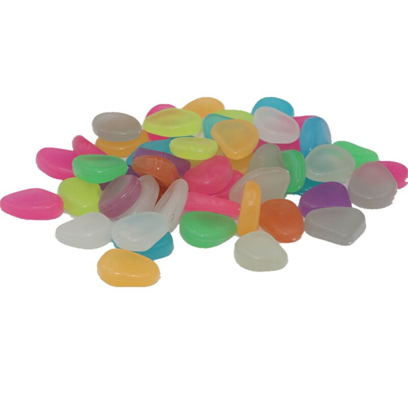 Szuperfényes világító kő kiemelés fluoreszcens kavics akvárium fényes cserepes dekoráció Kerti izzó kavics