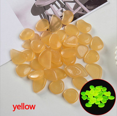 50/100kom Fluorescentni svjetleći kameni vrtni ukrasi vanjski akvarij Vanjski ukrasi kamena na veliko