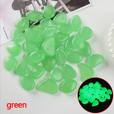 50/100kom Fluorescentni svjetleći kameni vrtni ukrasi vanjski akvarij Vanjski ukrasi kamena na veliko