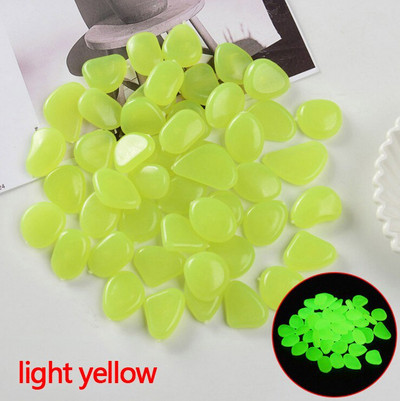 50/100kom Fluorescentni svjetleći kameni vrtni ukrasi vanjski akvarij Vanjski ukrasi kamena na veliko