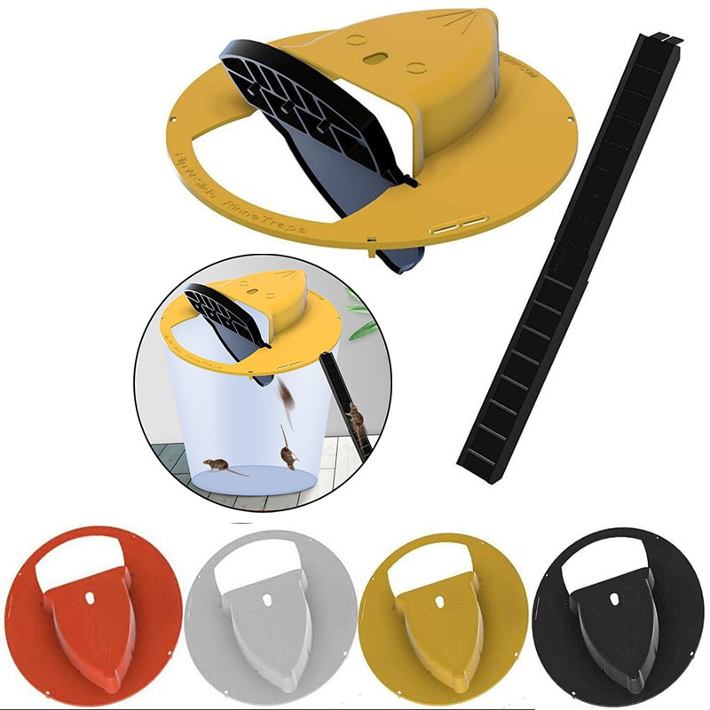 Pelyčių gaudyklė Flip N Slide Kaušo dangtelis Daugkartinio naudojimo išmaniosios žiurkės pelės gaudyklė, pelės gaudyklė, automatinis humaniškas arba mirtinas spąstų durų stiliaus gaudiklis