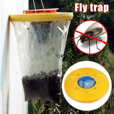 Drosophila Fly Catcher Trap Insect Bug Killer Висящи Flies Catching Bag for Outdoor Farm trampa moscas