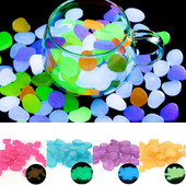 100 ks svetelné kamene na záhradné chodníky, žiariace kamene do akvária, dekorácie akvária, svietiace v tme, záhradná dekorácia