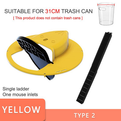 Daugkartinio naudojimo atverčiamas pelės gaudyklė automatiškai atstato plastikinį viduje ir lauke esantį slydimo kibiro dangtį Mirtinas spąstas Pelės durelių stiliaus daugiafunkcis fiksatorius