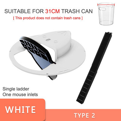 Daugkartinio naudojimo atverčiamas pelės gaudyklė automatiškai atstato plastikinį viduje ir lauke esantį slydimo kibiro dangtį Mirtinas spąstas Pelės durelių stiliaus daugiafunkcis fiksatorius