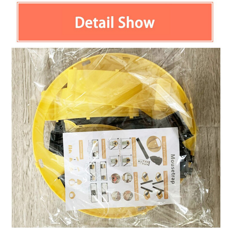 Daugkartinio naudojimo atverčiamas pelės gaudyklė automatiškai atstato plastikinį viduje ir lauke esantį slydimo kibiro dangtį Mirtinas spąstas Pelės durelių stiliaus daugiafunkcis fiksatorius