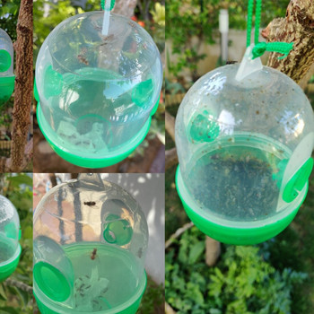 4 PCS Mosquito Wasp Trap Kills Pest Fly Killer Asian Hornet Catcher Hanging Killing Anti Bee Yellowjacket Mosquitoes Pest Reject