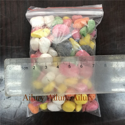 200g Mai multe pietricele pietricele albe de flori de ploaie pietricele pentru rezervor de pești ghivece decorative cărnoase în ghivece accesorii de grădinărit pietre colorate