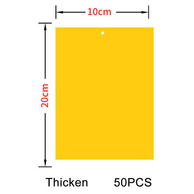 30-100gb Spēcīgi mušu slazdi Bugs Divpusēji lipīgi dēļi ķer laputu kukaiņu kaitēkļu kontroles Whitefly Thrip Leafminer līmes uzlīme