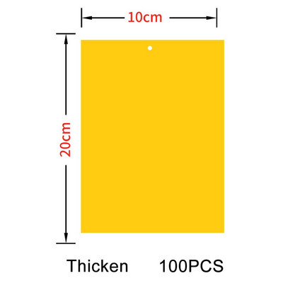 30-100gb Spēcīgi mušu slazdi Bugs Divpusēji lipīgi dēļi ķer laputu kukaiņu kaitēkļu kontroles Whitefly Thrip Leafminer līmes uzlīme