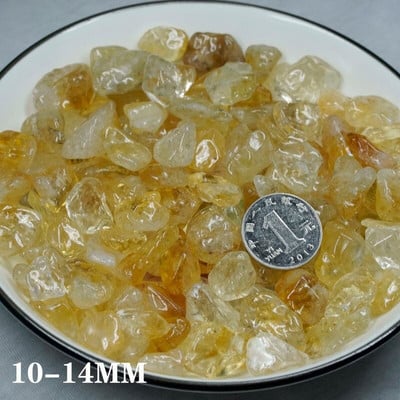 100g Prírodný citrínový drvený kameň, akvárium, terénne úpravy, krištáľový kameň, kvetináč, záhradná dekorácia, dlažba