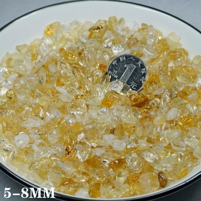 100g Prírodný citrínový drvený kameň, akvárium, terénne úpravy, krištáľový kameň, kvetináč, záhradná dekorácia, dlažba