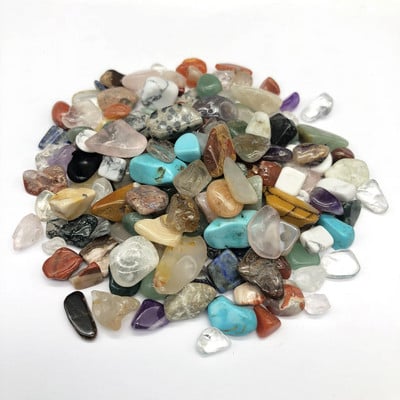 200G prírodný zmiešaný kameň biely kryštál ružový kremeň nepravidelného tvaru kameň Reiki liečivá bytová dekorácia