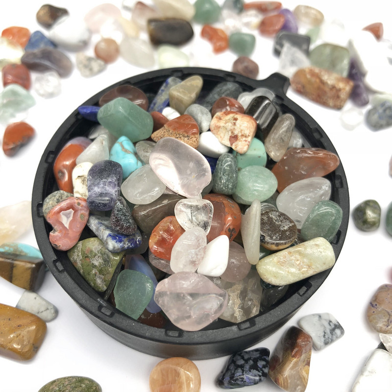 200G prírodný zmiešaný kameň biely kryštál ružový kremeň nepravidelného tvaru kameň Reiki liečivá bytová dekorácia