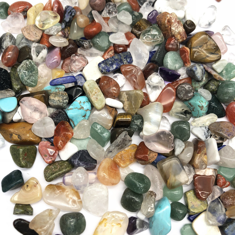 200G prírodný zmiešaný kameň biely kryštál ružový kremeň nepravidelného tvaru kameň Reiki liečivá bytová dekorácia