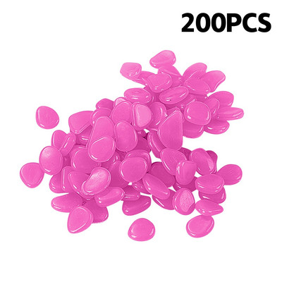 200 vnt. dirbtinės dervos šviečiantis akmuo sodo akmenukai švytintys akmenys uolos takams sodo takas terasa veja sodo kiemo dekoras