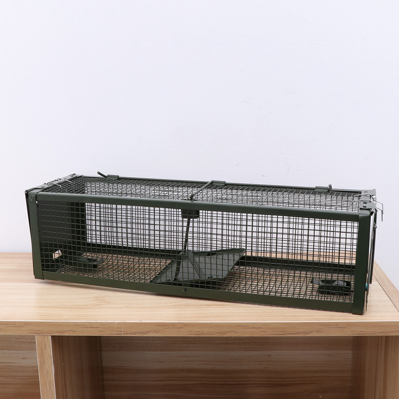 Humánna živá klietka pre zvieratá, pasca na potkany, domáce použitie, chytač živých hlodavcov (zelená)
