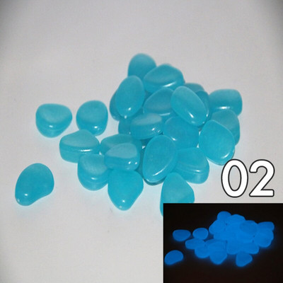 100 de bucăți de piatră artificială din rășină care strălucește în întuneric, pietricele de piatră luminoasă, colorată, pentru acvariu de pești, decor de grădină, pasarele DIY