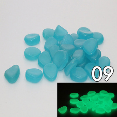 100 de bucăți de piatră artificială din rășină care strălucește în întuneric, pietricele de piatră luminoasă, colorată, pentru acvariu de pești, decor de grădină, pasarele DIY