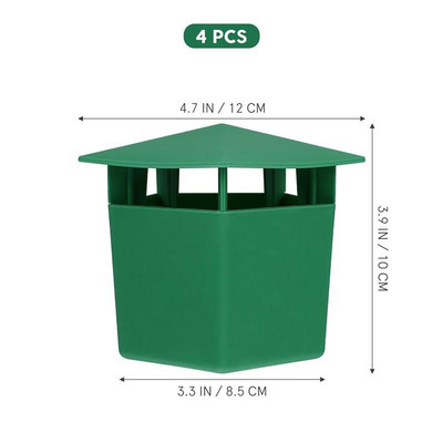 4 ks pascí na slimáky, plastové pasce na slimáky, lapač slimákov, záhradné nástroje na chytanie slimákov, lapač slimákov do záhrady (náhodné farby)