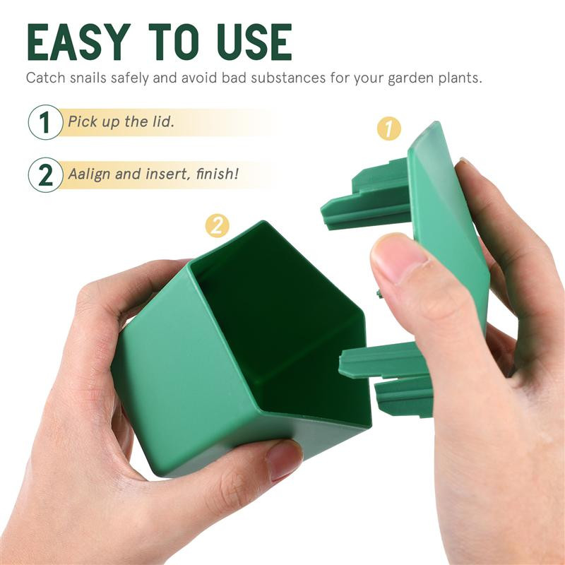 4 ks pascí na slimáky, plastové pasce na slimáky, lapač slimákov, záhradné nástroje na chytanie slimákov, lapač slimákov do záhrady (náhodné farby)