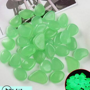 100 db Kerti kavics, világító kő szikla, sétány világító kavics, kültéri dekoratív akvárium akvárium kerti díszkő