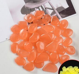 100 db Kerti kavics, világító kő szikla, sétány világító kavics, kültéri dekoratív akvárium akvárium kerti díszkő