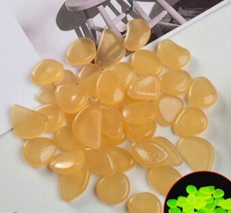 100 db Kerti kavics, világító kő szikla, sétány világító kavics, kültéri dekoratív akvárium akvárium kerti díszkő