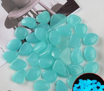 100 db Kerti kavics, világító kő szikla, sétány világító kavics, kültéri dekoratív akvárium akvárium kerti díszkő