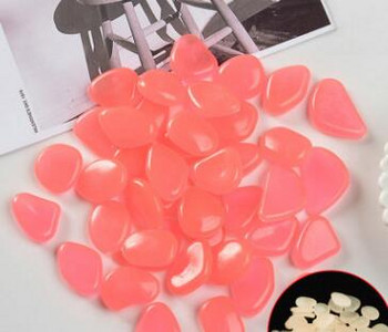 100 db Kerti kavics, világító kő szikla, sétány világító kavics, kültéri dekoratív akvárium akvárium kerti díszkő