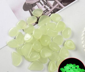 100 db Kerti kavics, világító kő szikla, sétány világító kavics, kültéri dekoratív akvárium akvárium kerti díszkő