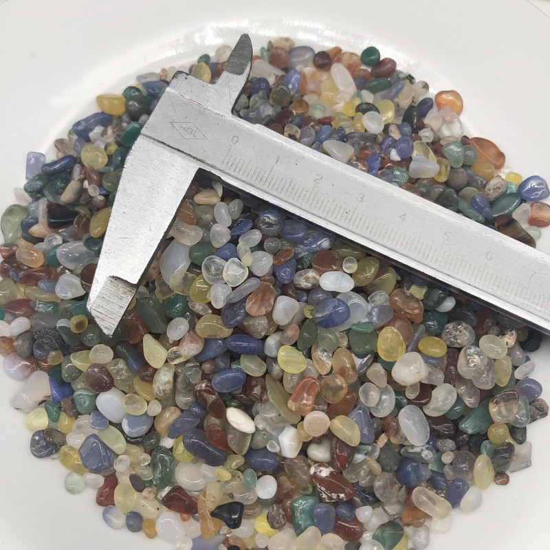 200G prírodný achát zmiešaných farieb, štrk, krištáľ, záhradná dekorácia, nepravidelný akváriový liečivý energetický liečebný kameň