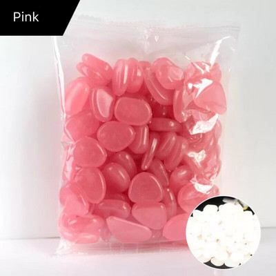 100/200 vnt sodo šviečiantys akmenys tamsiose uolose šviečiantys sodo akmenukai sodo takams, kiemo kiemo žuvų rezervuaro apdaila